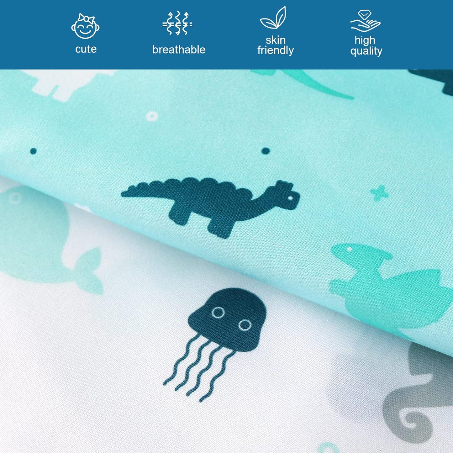 Bassinet Sheet 4 Pack for Baby Boys, Bassinet Sheets Ultra Soft Universal Fit for Most Rectangle, Oval, Hourglass Bassinet Mattress, Bassinet Sheets, Navy