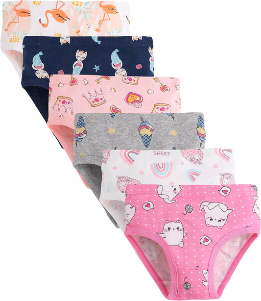 Boboking Soft Cotton Underwear Toddler Girls'Briefs Soft Undies
