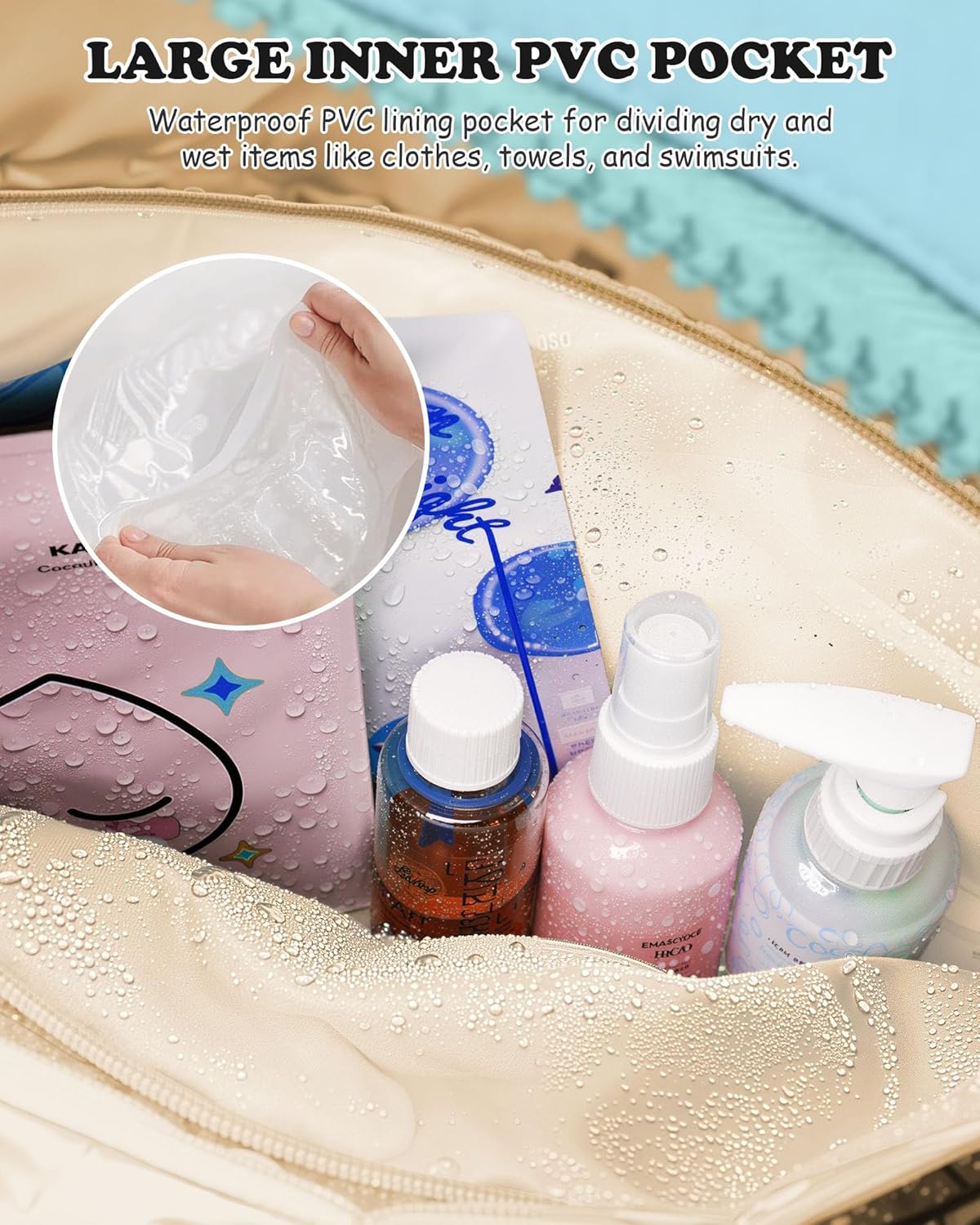 Duffle Bag, Weekender Bags for Girl，Initial Overnight Bag with Wet Pocket，Monogrammed Gift for Woman-Lightweight Dance Bags Personalized Gymnastics bag with Makeup Pouch