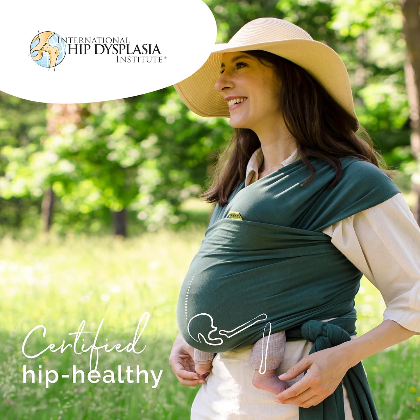 Boba Baby Wrap Carrier – Original Baby Sling Carrier for Newborns (7–35 lbs), Soft, Secure, Hands-Free & Ergonomic, Ideal for Comfortable Bonding, New Parents (Serenity Rainforest)