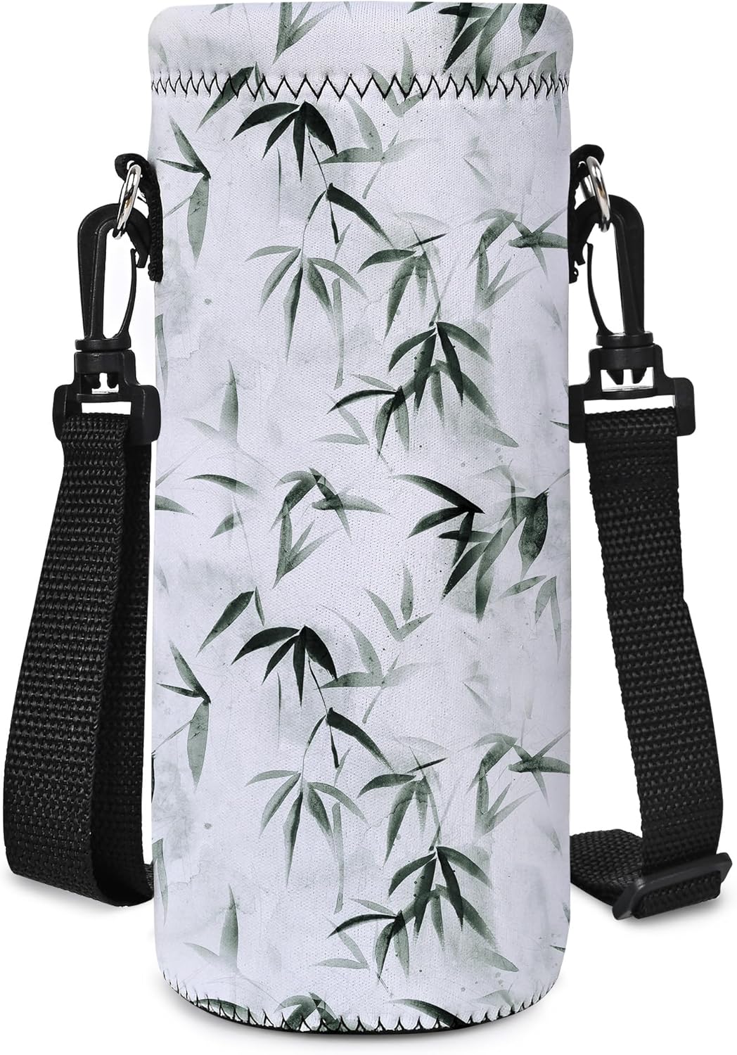 RICHEN Neoprene Water Bottle Carrier Bag with Adjustable Shoulder Strap,Insulated Water Bottle Cover for Stainless Steel/Glass/Plastic Bottles