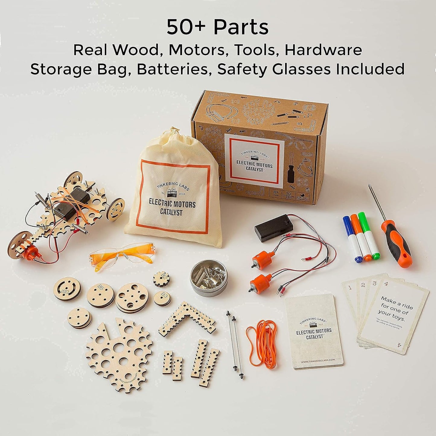 Light Blast Bundle | Electric Motors Catalyst STEM Kit & Light Pack | Learn Electronics, Science for Kids 8+