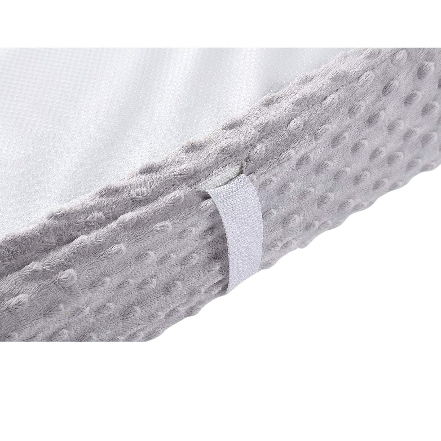 Baby Changing Pad Cover, Super Soft Plush Dot Diaper Changing Table Covers for Baby Girls and Boys, Ultra Comfortable, Safe for Babies, Fit 32"/34'' x 16" Pad (Gray)