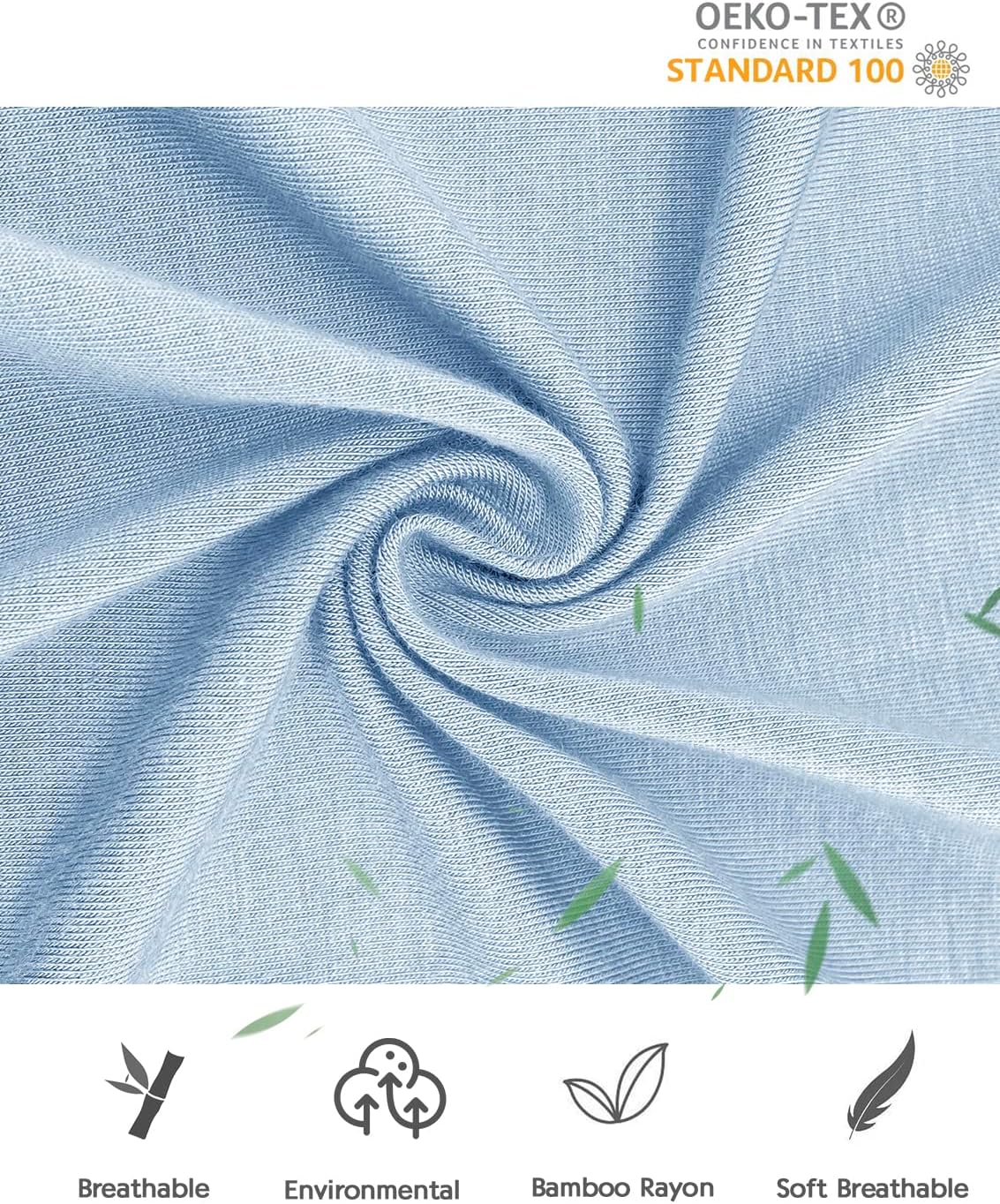 Jimonda Baby Romper Boys Girls Bamboo Pajamas 2-Way Zipper Footless Unisex Long Sleeve Sleepers Sleep and Play 0-24 Months