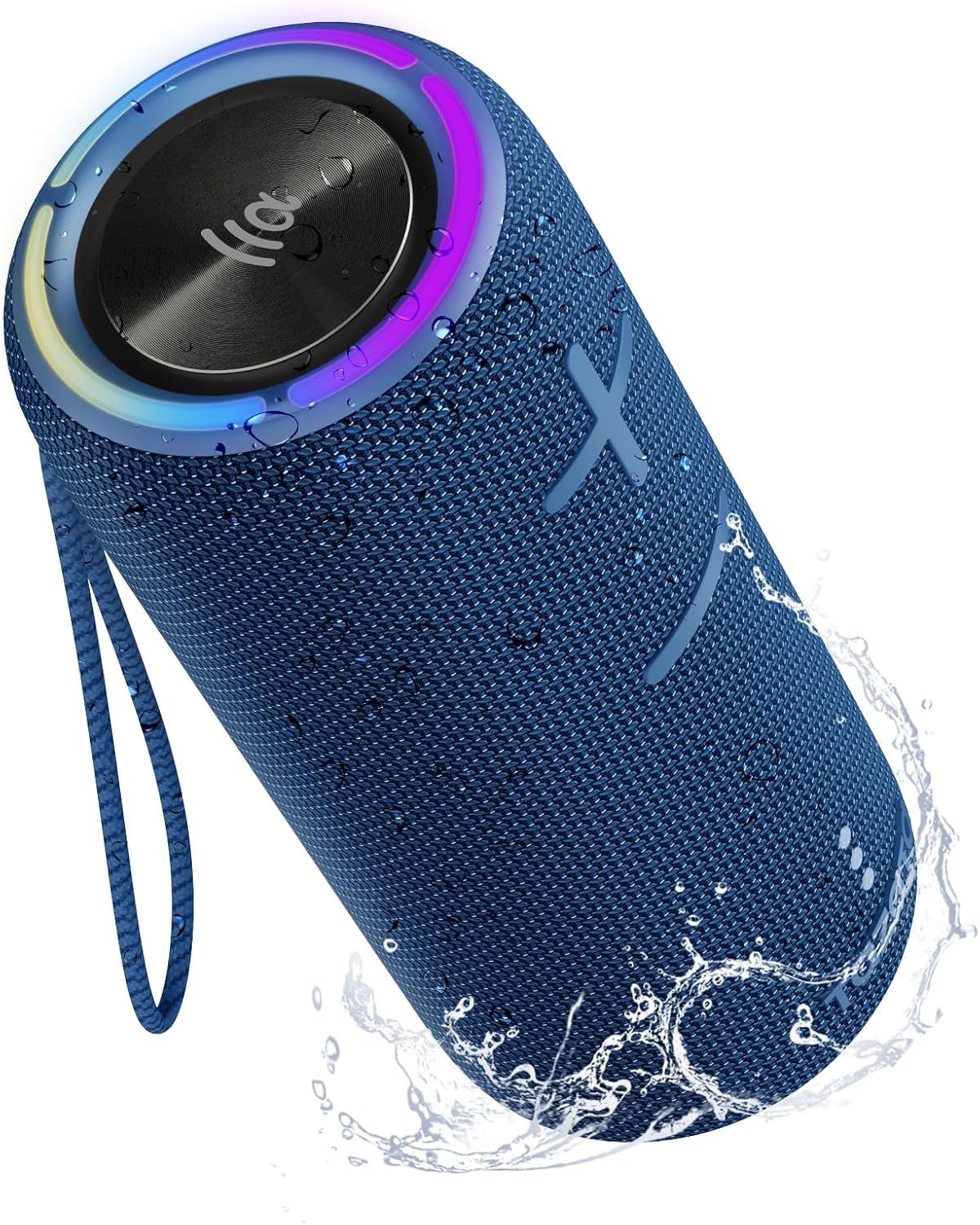 IPX7 Waterproof Bluetooth Speaker - 30W HD Sound, 8H Playtime, TWS Pairing, BT5.3, Portable for Pool/Beach/Shower, Blue Gift