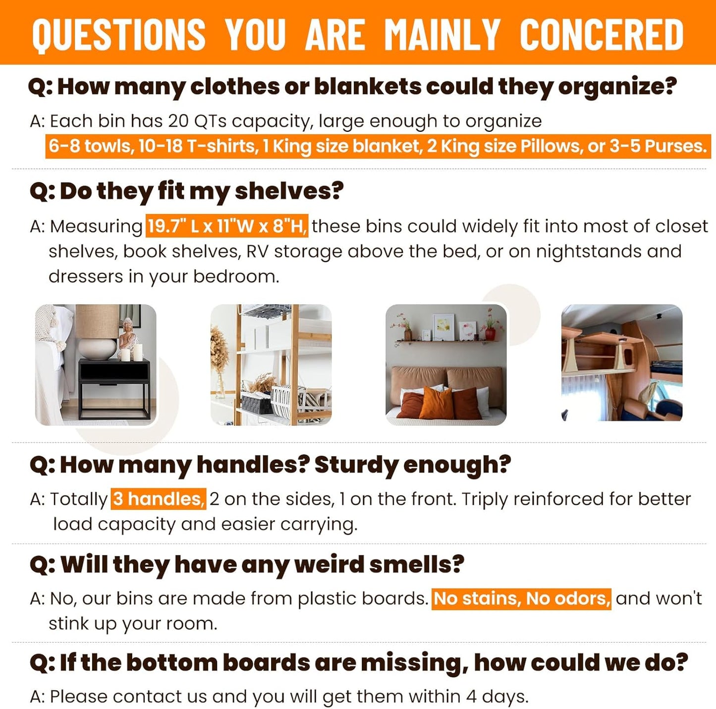 Extra Large Closet Organizers Bins 8 Pack - Blanket Basket for Organizing/Home Clothes Storage Bins for Jeans/Toy Organizers for Nursery/Wardrobe Shelf Closet Organization for Purse Hats Towel