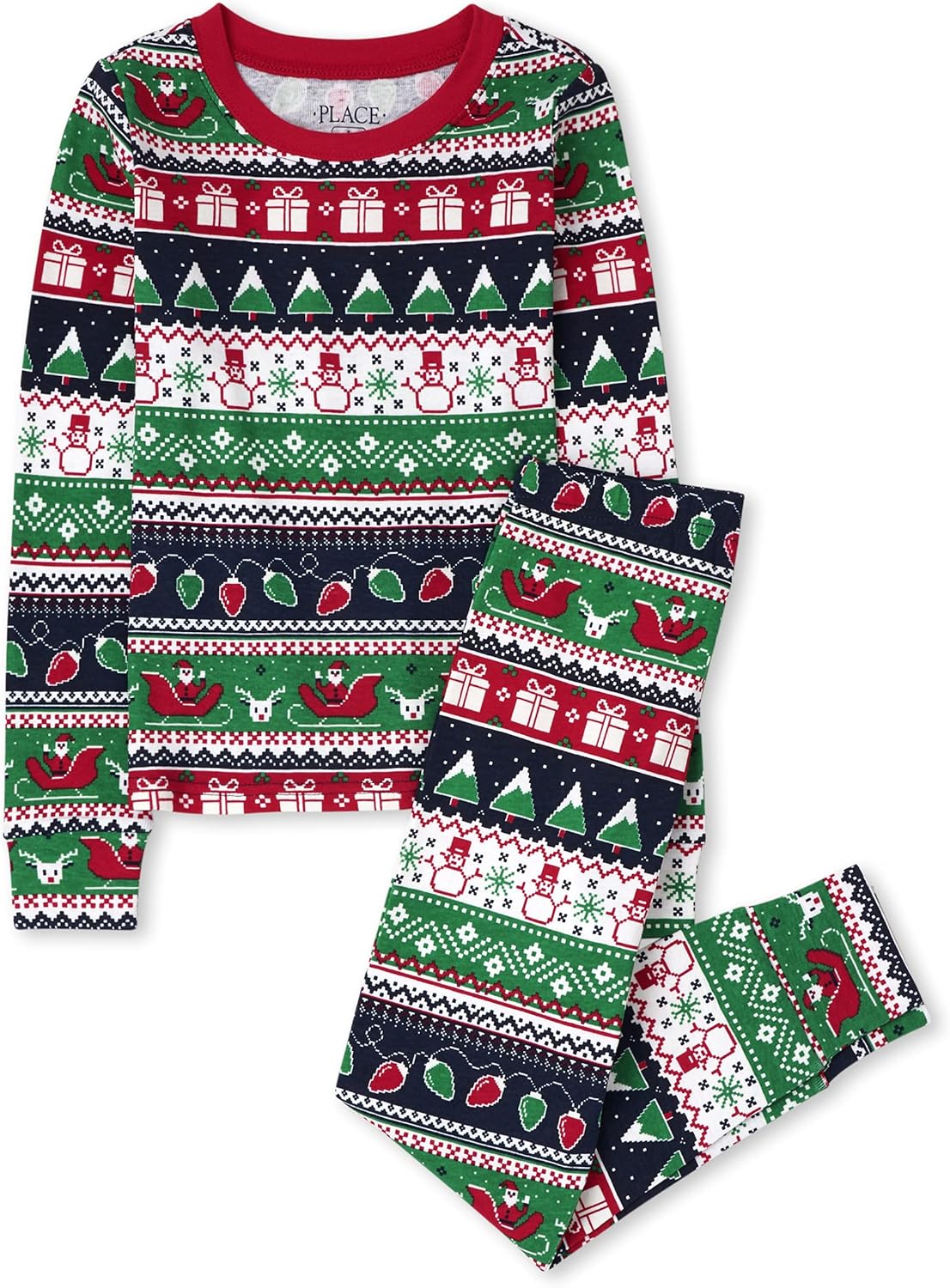 The Children’s Place Family Matching, Christmas and Holiday Pajama Sets, Cotton