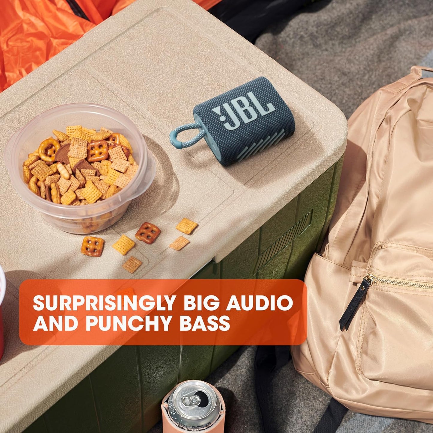 JBL Go 3 - Portable Mini Bluetooth Speaker, big audio and punchy bass, IP67 waterproof and dustproof, 5 hours of playtime, speaker for home, outdoor and travel (Teal)