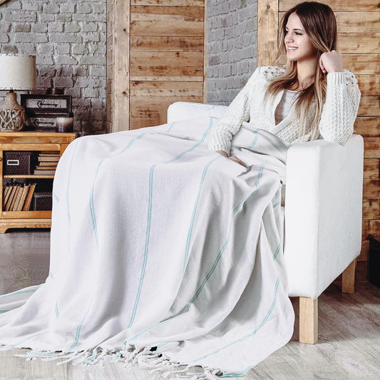 Large Soft Throw Blanket for Airplane Car Travel Europe Mexico Trip Summer Vacation Flight Stuff Plane Accessories Road Trip Necessities Rv Essential Camping Gear Hammock Patio Outdoor Must Haves