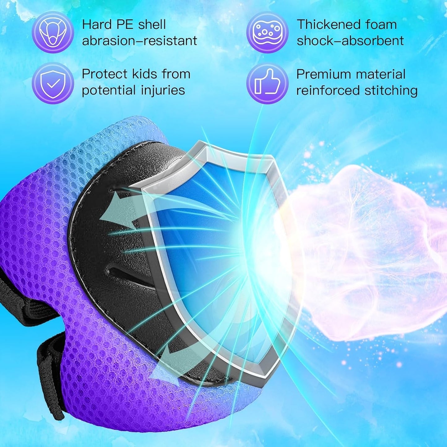 Toddler/Kids Bike Helmet Set for Boys Girls 3D Adjustable Kids Helmet Protective Gear Set Knee Elbow Wrist Pads and Multi-Sports Skateboard Scooter Cycling Roller Balance Bike