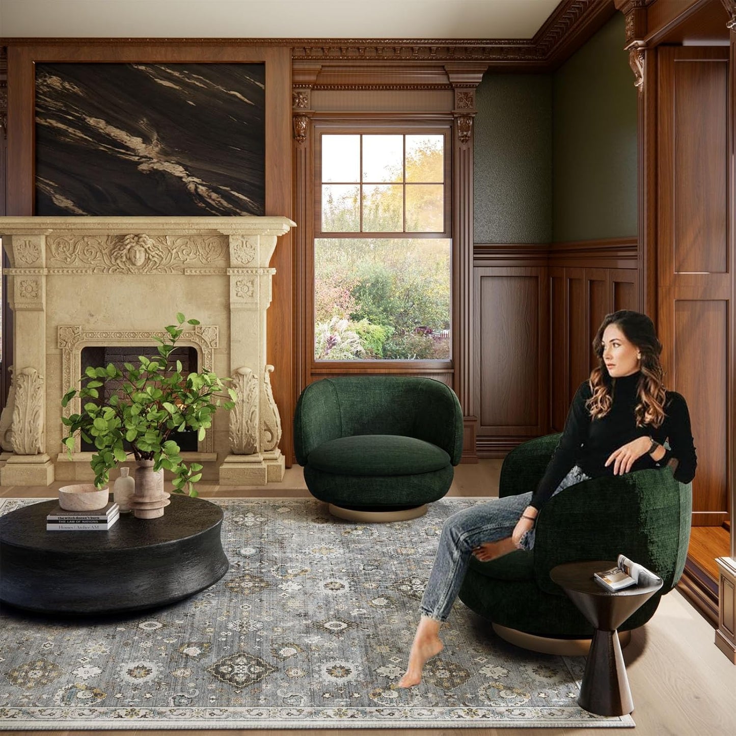 Washable Runners for Hallways Kitchen Rugs: 2'x10' Runner Rug Stain Resistant Non Slip Low Pile Soft Carpet Runners for Hallways Indoor Entryway Kitchen Laundry Room Bedroom Bathroom Farmhouse