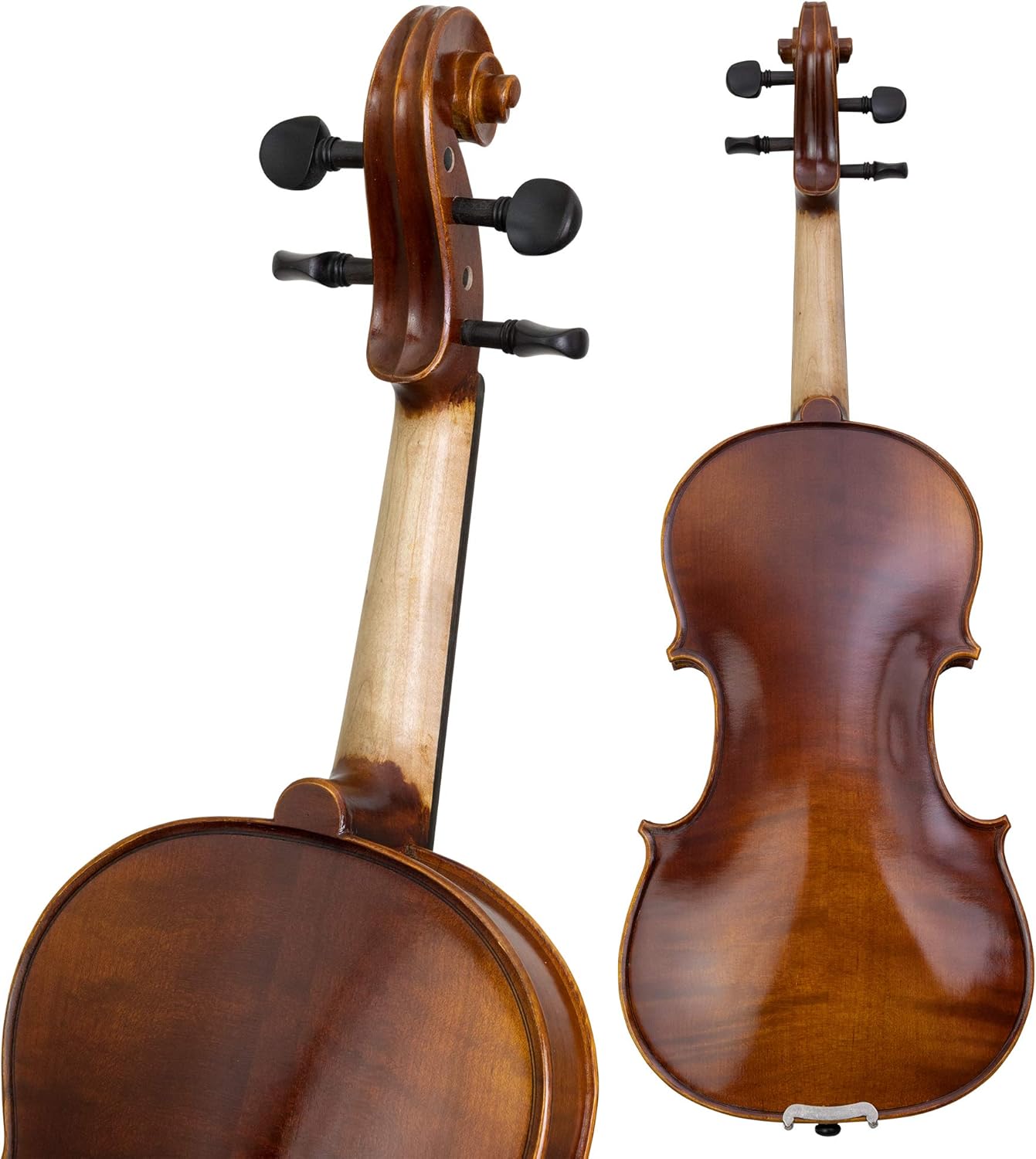 Kennedy Violins Louis Carpini G2 Violin Outfit CLEARANCE Carrying Case and Accessories Included - Solid Maple Wood and Ebony Fittings (1/8)