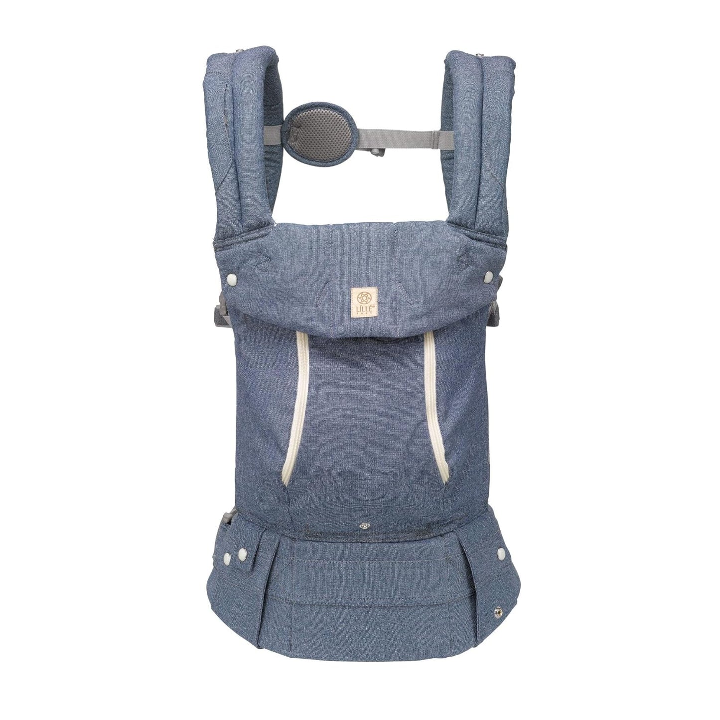 LÍLLÉbaby Complete All Seasons Ergonomic 6-in-1 Baby Carrier Infant to Toddler with Lumbar Support (7-45 Pounds), 360 Degree Baby Wearing & Multi-Position, Inward & Outward Facing (Chambray)