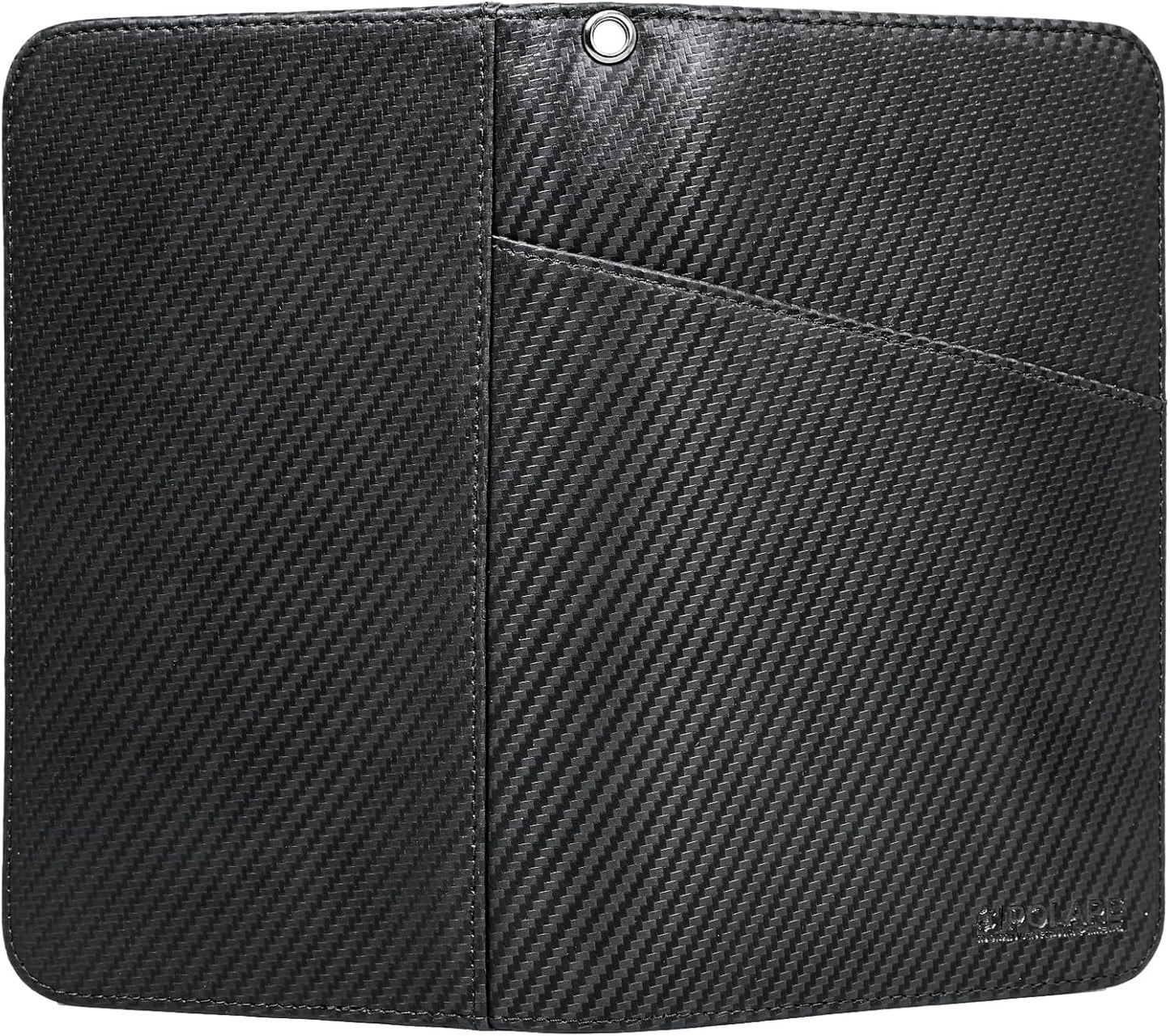 Polare Full Grain Leather Passport Holder Cover Case for Men and Women RFID Blocking Family Travel Wallet Holds 6 Passports