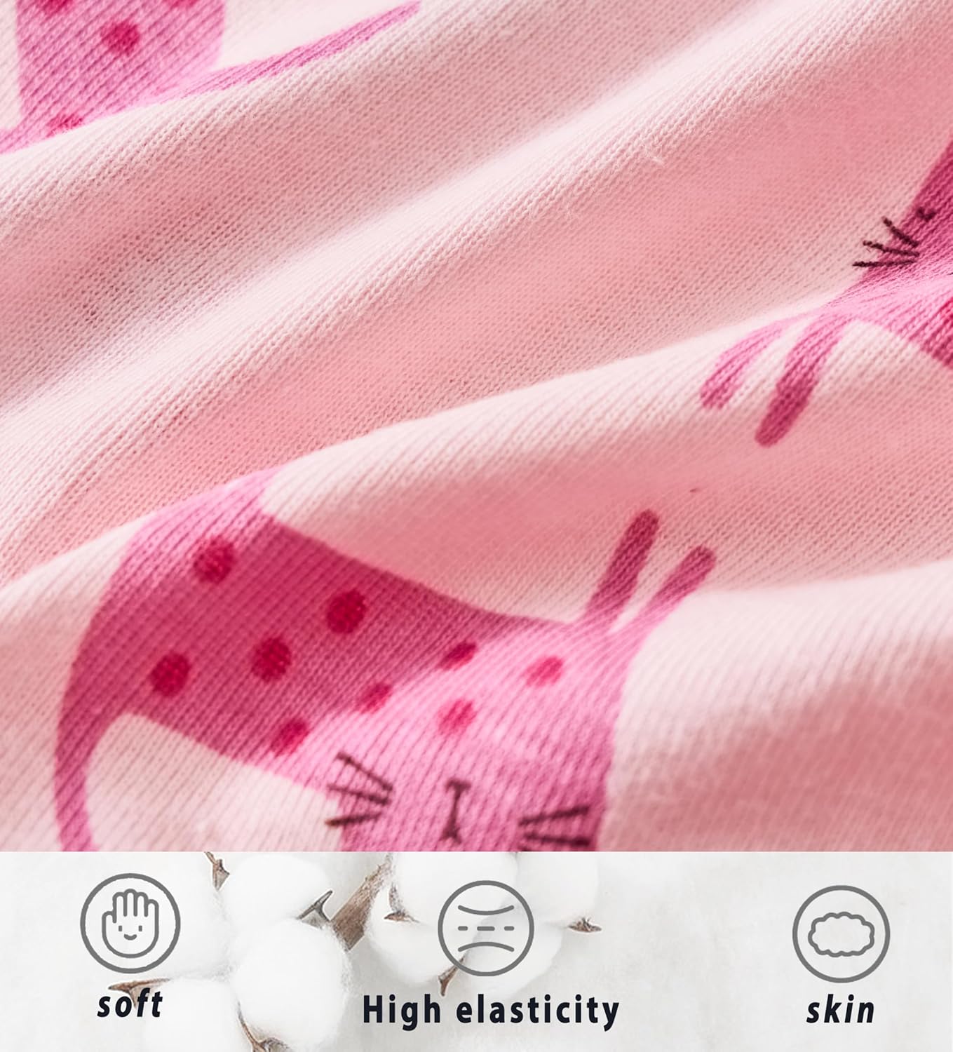 Hahan Girls Soft Panties Toddler Girls Cotton Underwear Kids Briefs