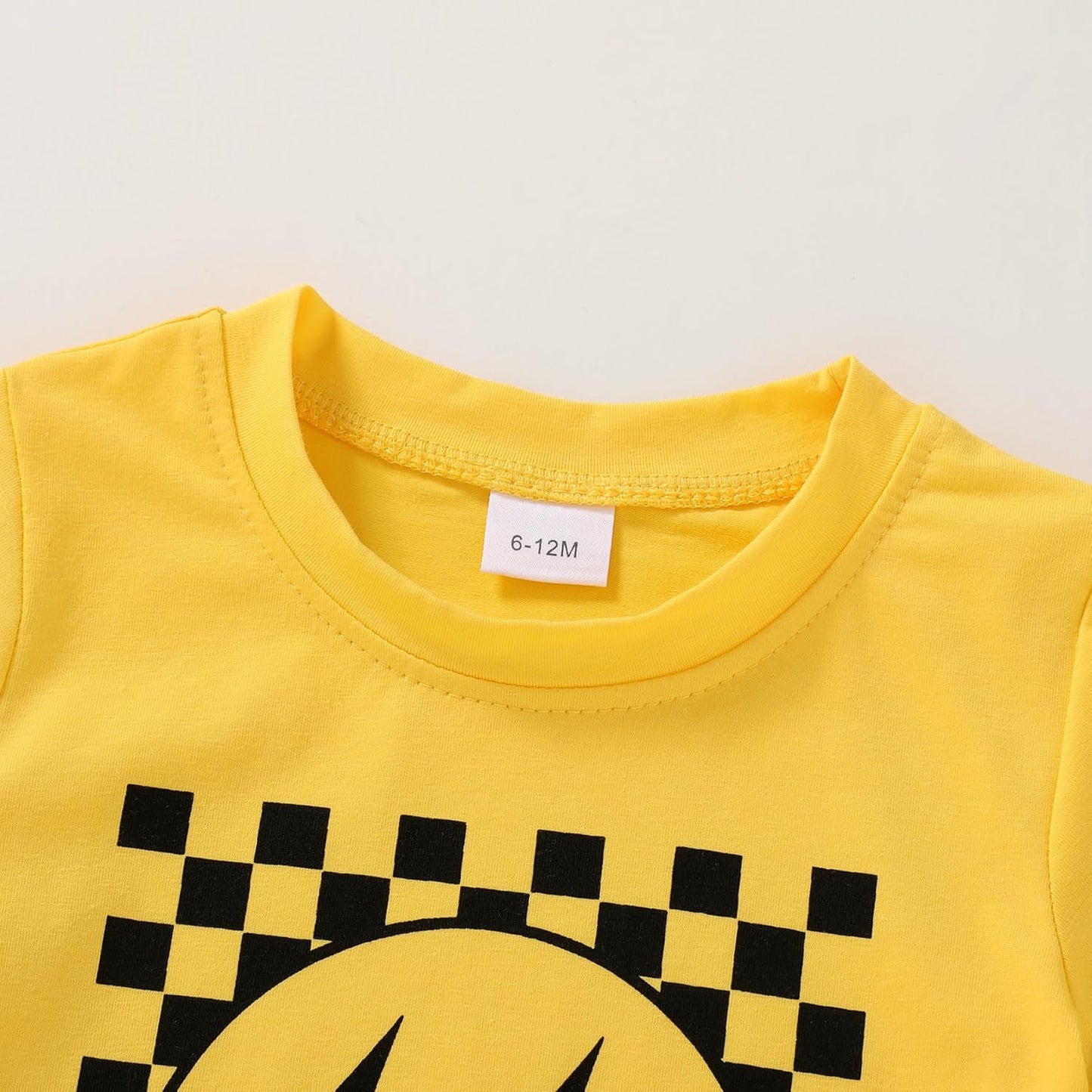 Happy Town Toddler Clothes Baby Boy Girl Smiley Face Shirt Short Sleeve T-Shirt Tee Summer Tops Outfits
