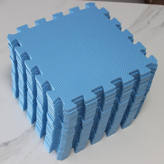 YIMINYUER® 25 Tiles (30cm×30cm×1cm Each Tile) Baby Soft Puzzle Play Mats, Kids Thick EVA Foam Floor, Toddlers & Children's Soft Interlocking Mat R07G301025