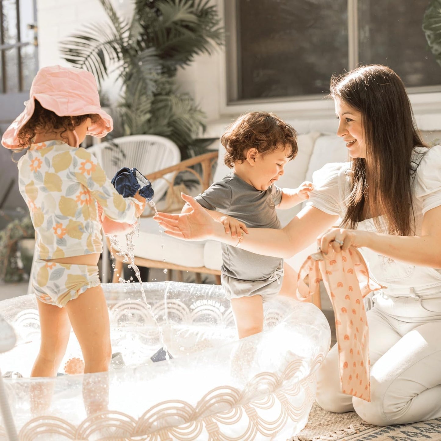 Tiny Twinkle Mess-Proof Waterproof Wet Dry Bag | 2-Pack Reusable Wet Bags for Swimsuits & Baby Clothes | Leakproof Wet Bag for Travel & Diaper Changes for Baby (Unisex Checkers)