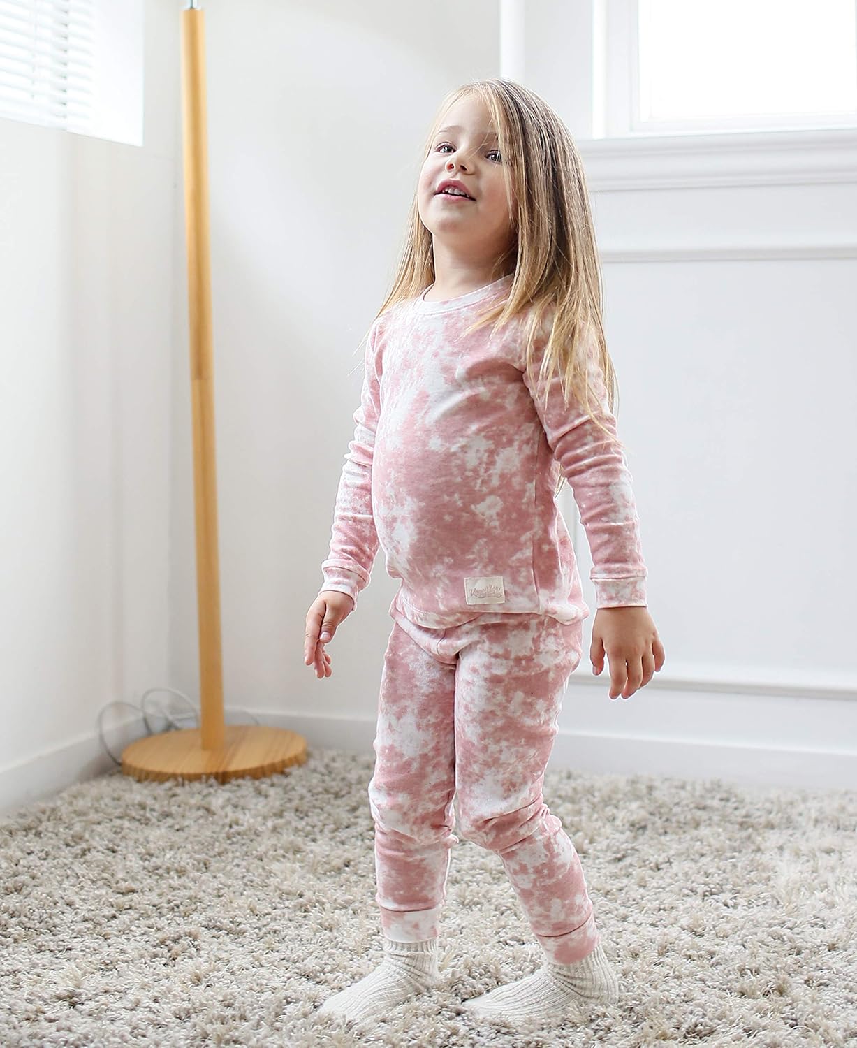 VAENAIT BABY 12M-12Y Toddler Kids Boys Girls 100% Cotton Marbling Tiedye Sung Fit Sleepwear Pajamas 2pcs Pjs Set