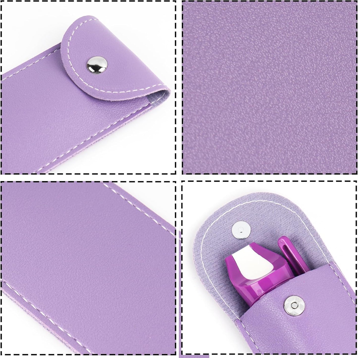 LIZIMANDU Recorder Instrument for Beginner Kids Adults,8-Hole Soprano Descant Recorder Music Flute with with Cleaning Rod & Leather Case For School Student Home Entertainment(2-Purple)