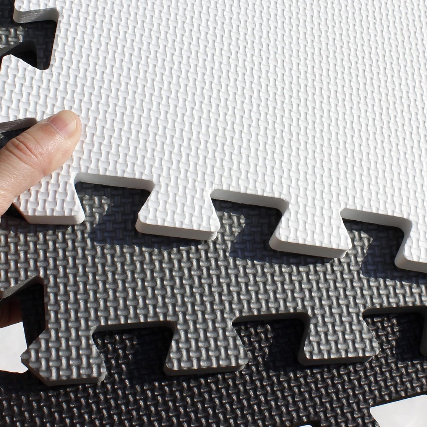 MQIAOHAM® 18 Pieces + 18 Edges Puzzle Play Mats, Soft Baby Play Mat, Kids Interlocking Foam Floor Tiles, Toddlers Carpet Playmats XZ301018-101104112