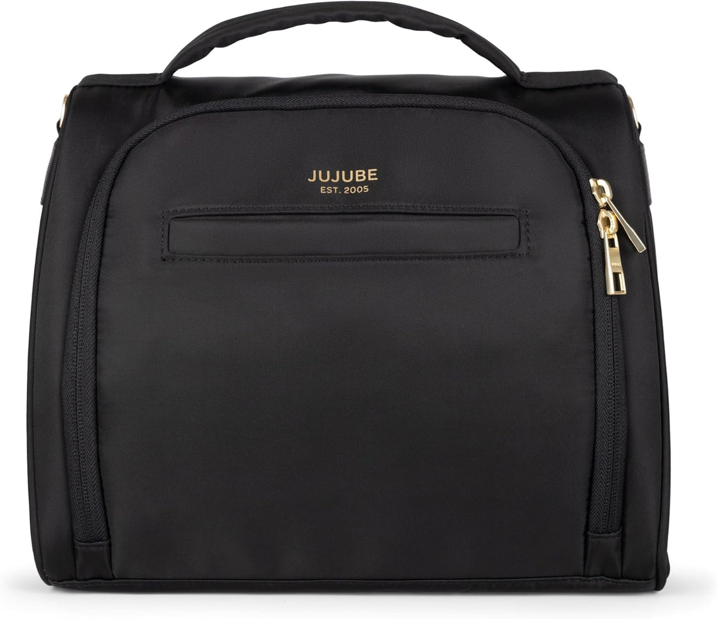 JuJuBe New Insulated Bottle Bag, Breastmilk Storage Bag for Baby Bottles, Travel Insulated Waterproof Lunch Bag or Cooler Bag for Nursing, Milk, Food, Baby Formula, Snacks, Black, Mothers Day Gift