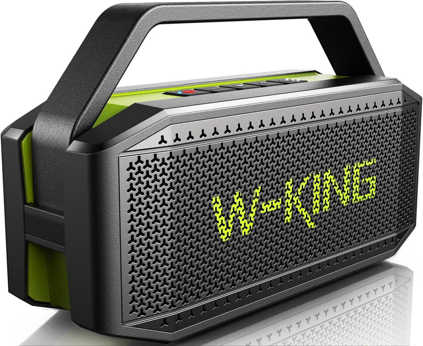 W-KING Portable Loud Bluetooth Speaker Wireless, 100W Max IPX6 Waterproof Outdoor Speaker Subwoofer, 60W Exlarge Passive Radiator- All-Round Rich Bass/40H/EQ/PowerBank/TF/AUX, Party Big Large Boombox