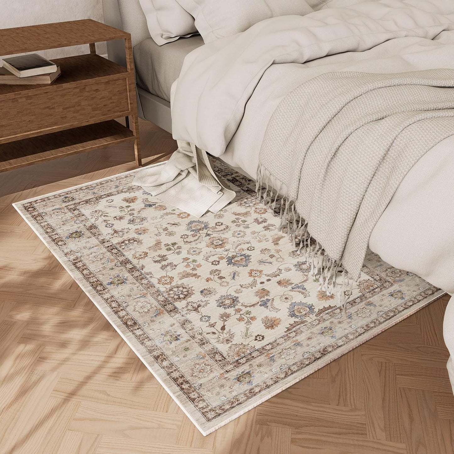 Machine Washable Small Rugs for Kitchen: Door Mat Indoor Entrance 2x3 Entryway Rug Stain Resistant Non-Slip Low Pile Soft Throw Carpet for Front Door Indoor Entrance Entry Bedroom Nursey