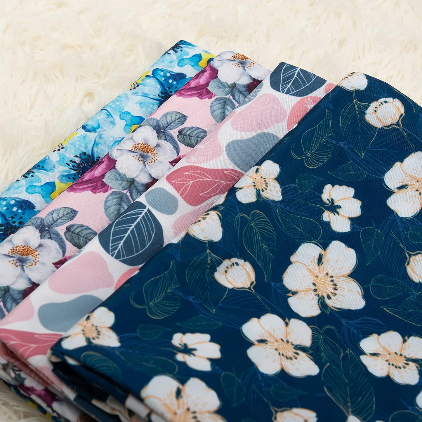 babygoal Wet Dry Bags for Baby Cloth Diapers, Washable Travel Bags, Beach, Pool, Gym Bag for Swimsuits & Wet Clothes with Two Zippered Pockets 4 Pack, 4LN14