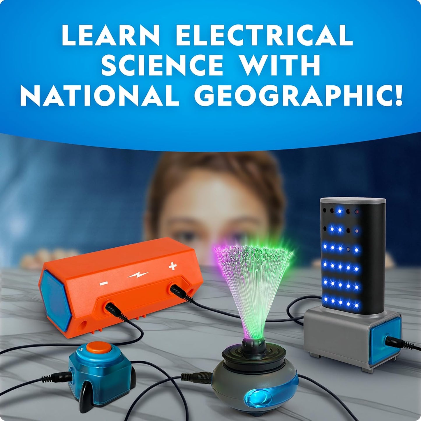 National Geographic Circuit Maker Kit - Electronics Kit for Kids with 120 Electrical Circuit Projects, Electric Circuit STEM Toy, Electronic Projects, Electrical Circuit Kit for Kids, Electricity Kit
