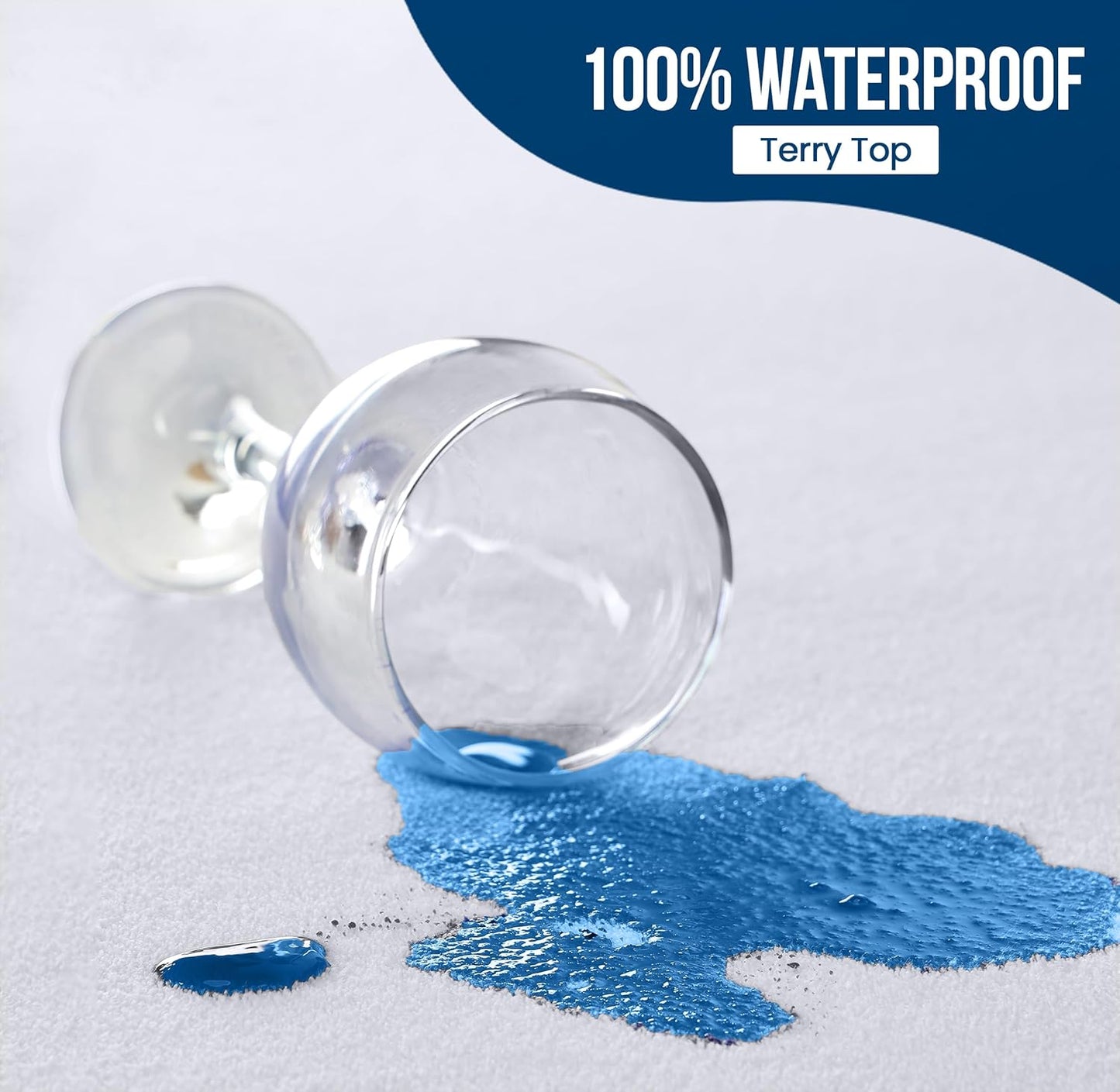 Utopia Bedding Waterproof Mattress Protector Queen Size 2 Pack, 200 GSM Breathable Terry Mattress Cover, Fitted Style with Stretchable Pockets (White)