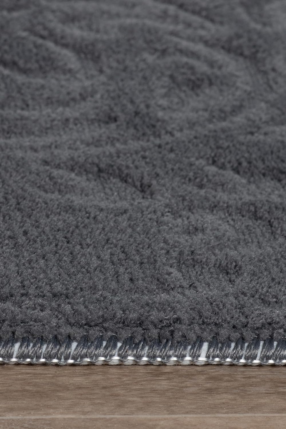 Non-Slip Washable 5x7 Area Rugs for Living Room Bedroom, Ultra Soft Bedside Rug, Indoor Floor Carpet for Kids Girls and Boys, Dorms, Nursery Rooms, Non-Skid Area Rug, Flower Anthracite Grey, 5'x7'