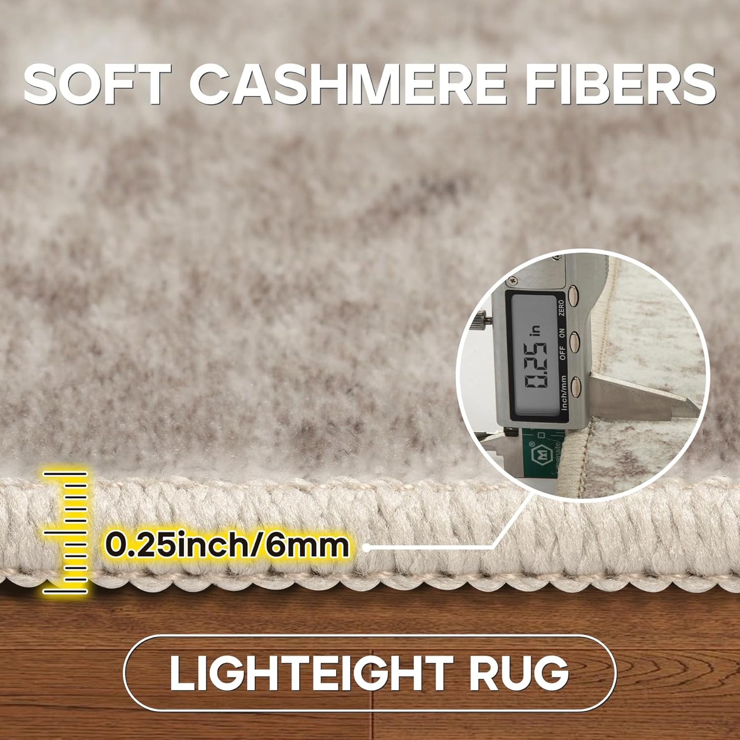 10x14 Area Rugs Large Living Room Rug Washable: Modern Abstract Rug Indoor Modern Carpet Non Slip for Dining Room Bedroom Nursery Home Office Brown Grey