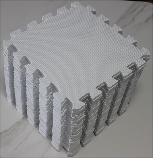 YIMINYUER® 25 Tiles (30cm×30cm×1cm Each Tile) Baby Soft Puzzle Play Mats, Kids Thick EVA Foam Floor, Toddlers & Children's Soft Interlocking Mat R01G301025