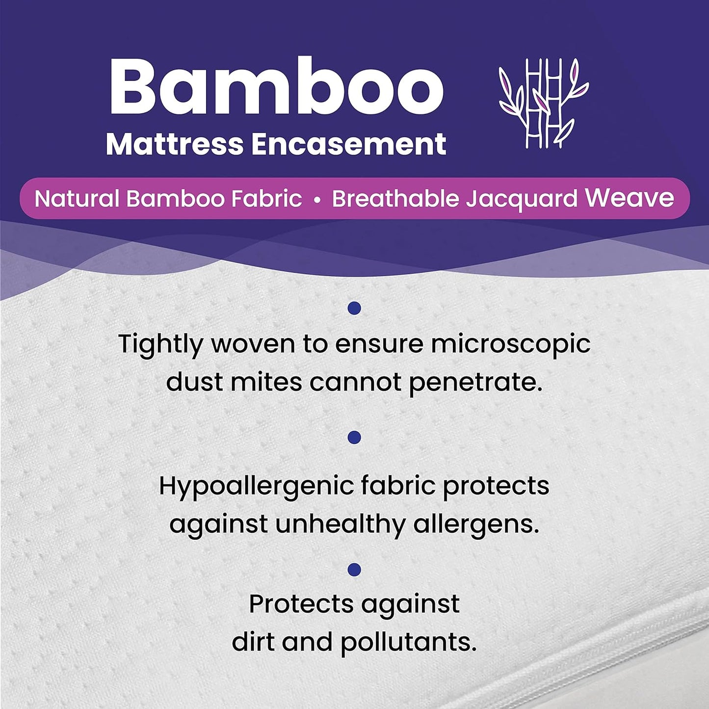 Cal King Size Waterproof Bamboo Mattress Encasement by Slumberfy - Premium Skin-Safe Mattress Protector with 360° EZ Zipper, Lab-Tested Bed Bug Protection, Zippered Encasement (72x84 in)
