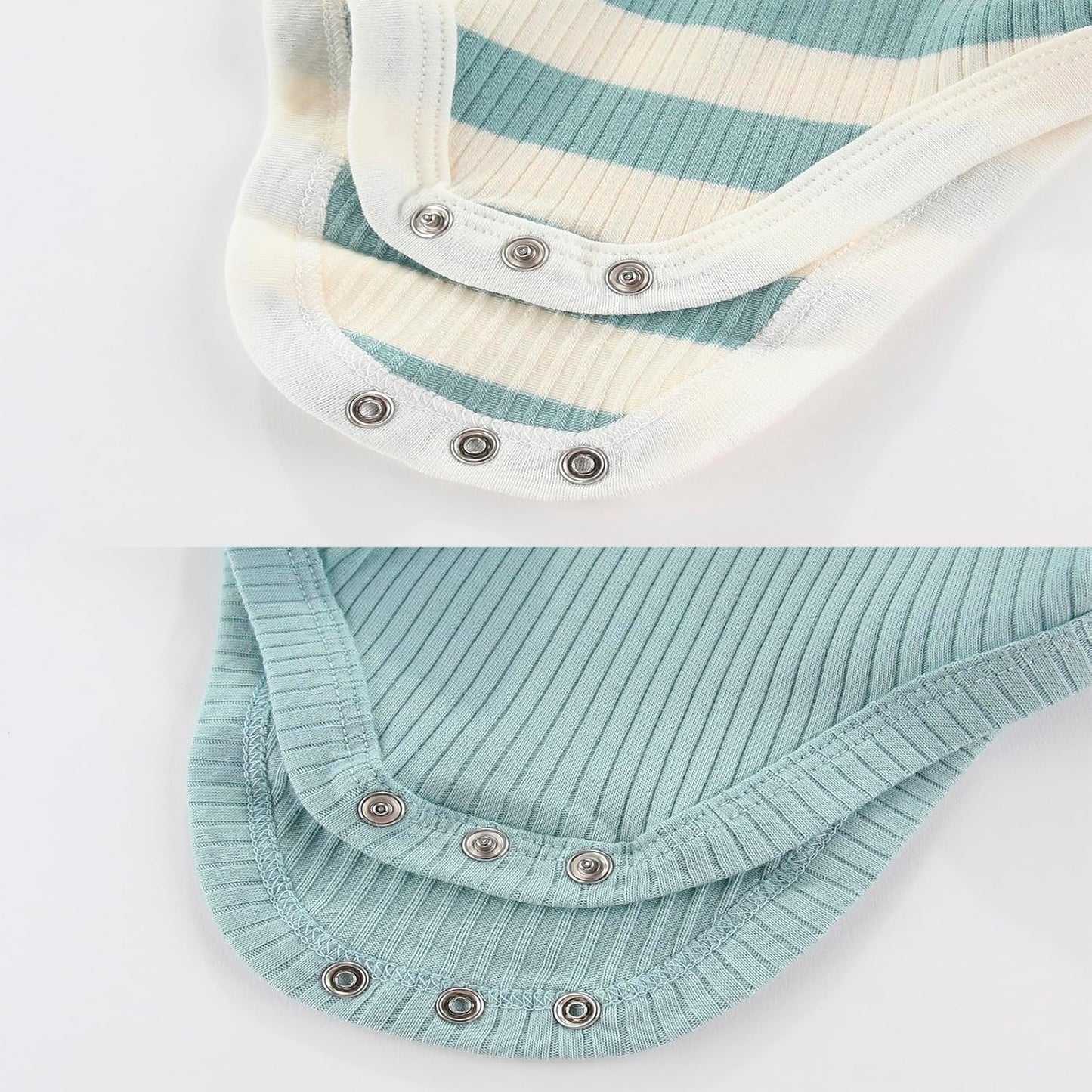 Newborn Baby Short Sleeve Bodysuit Cotton One-Piece Baby Clothes 5-Pack, 0-12 Months