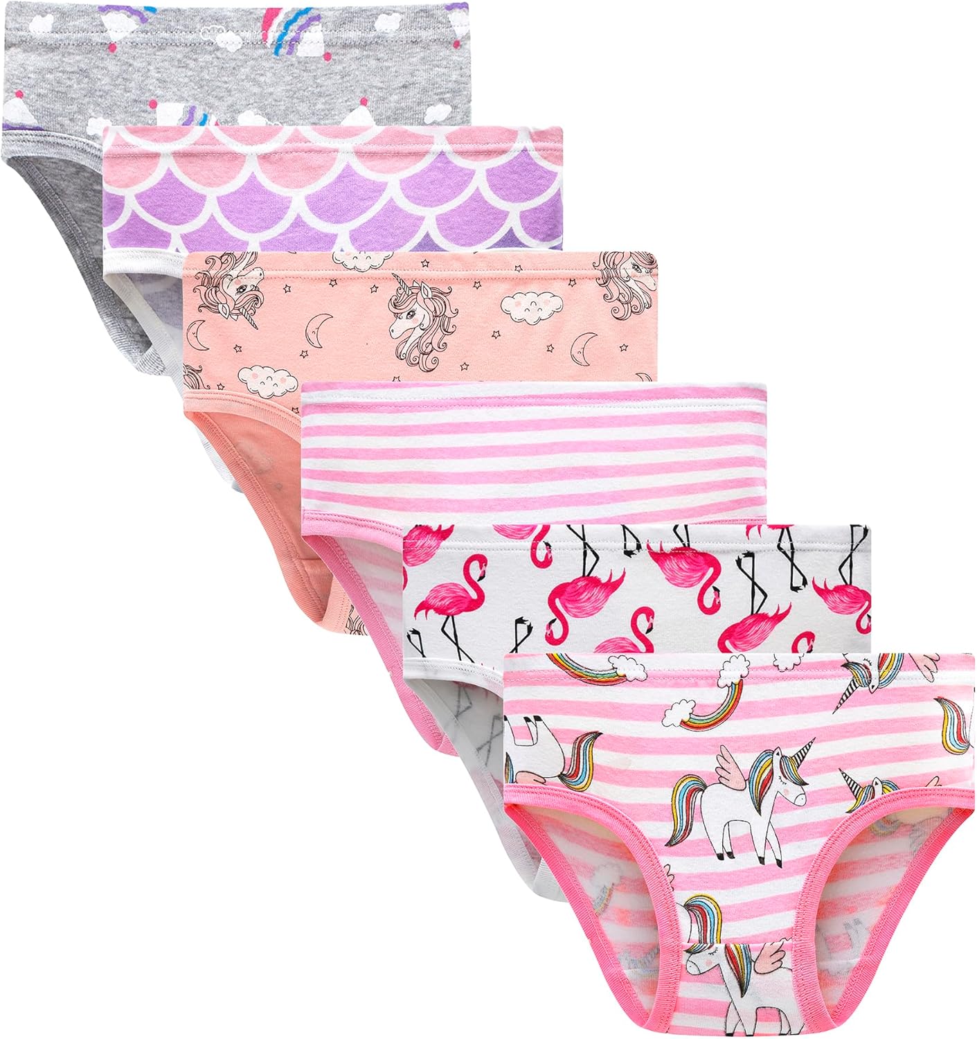 Barara King Little Girls' Soft Cotton Underwear Toddler Undies Kids panties