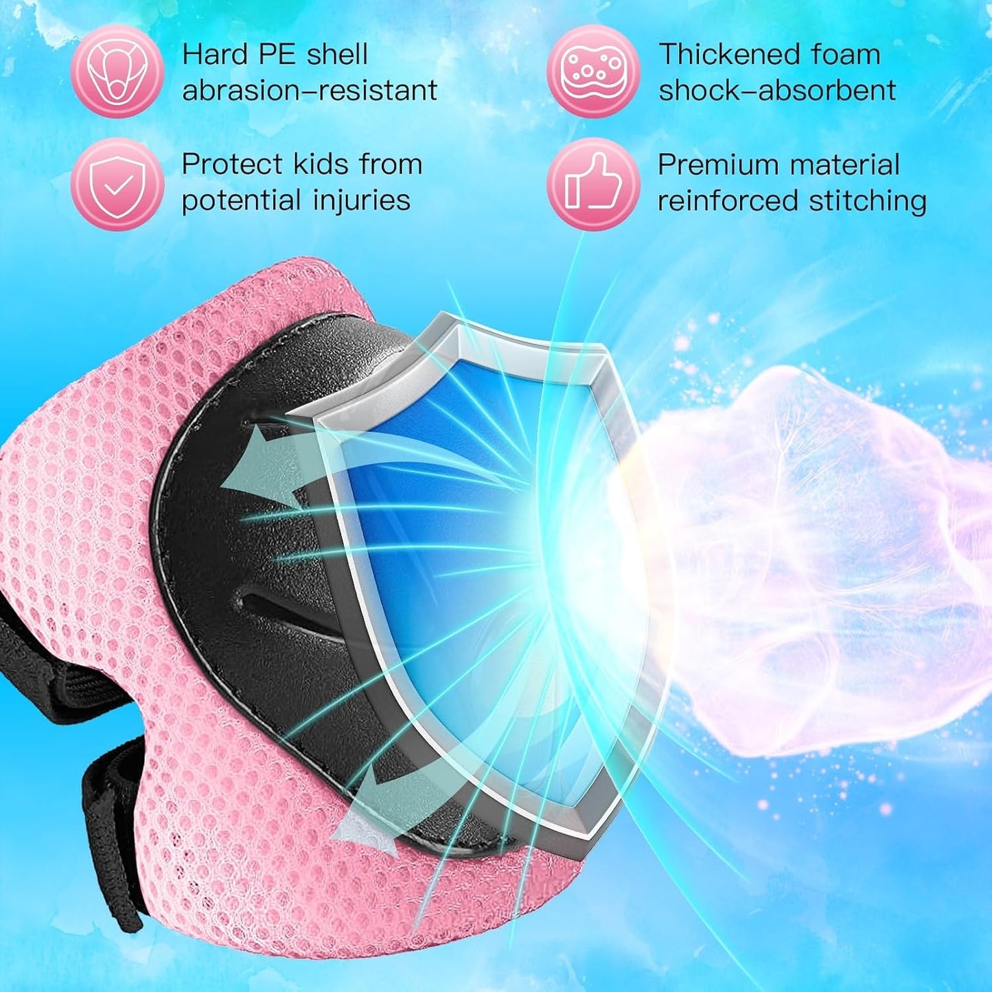 Toddler/Kids Bike Helmet Set for Boys Girls 3D Adjustable Kids Helmet Protective Gear Set Knee Elbow Wrist Pads and Multi-Sports Skateboard Scooter Cycling Roller Balance Bike