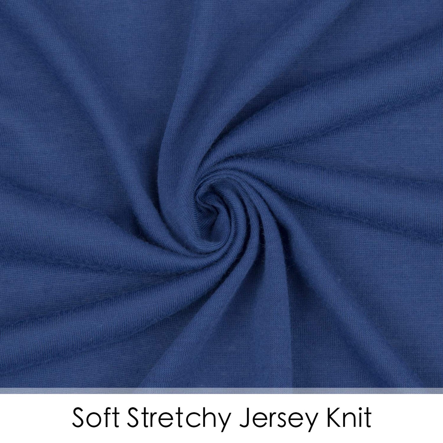 TILLYOU Changing Pad Cover Set in Soft Jersey Material - Fits 32"/34''x16 Contoured Pad for Babies, Navy Blue & Lt Green