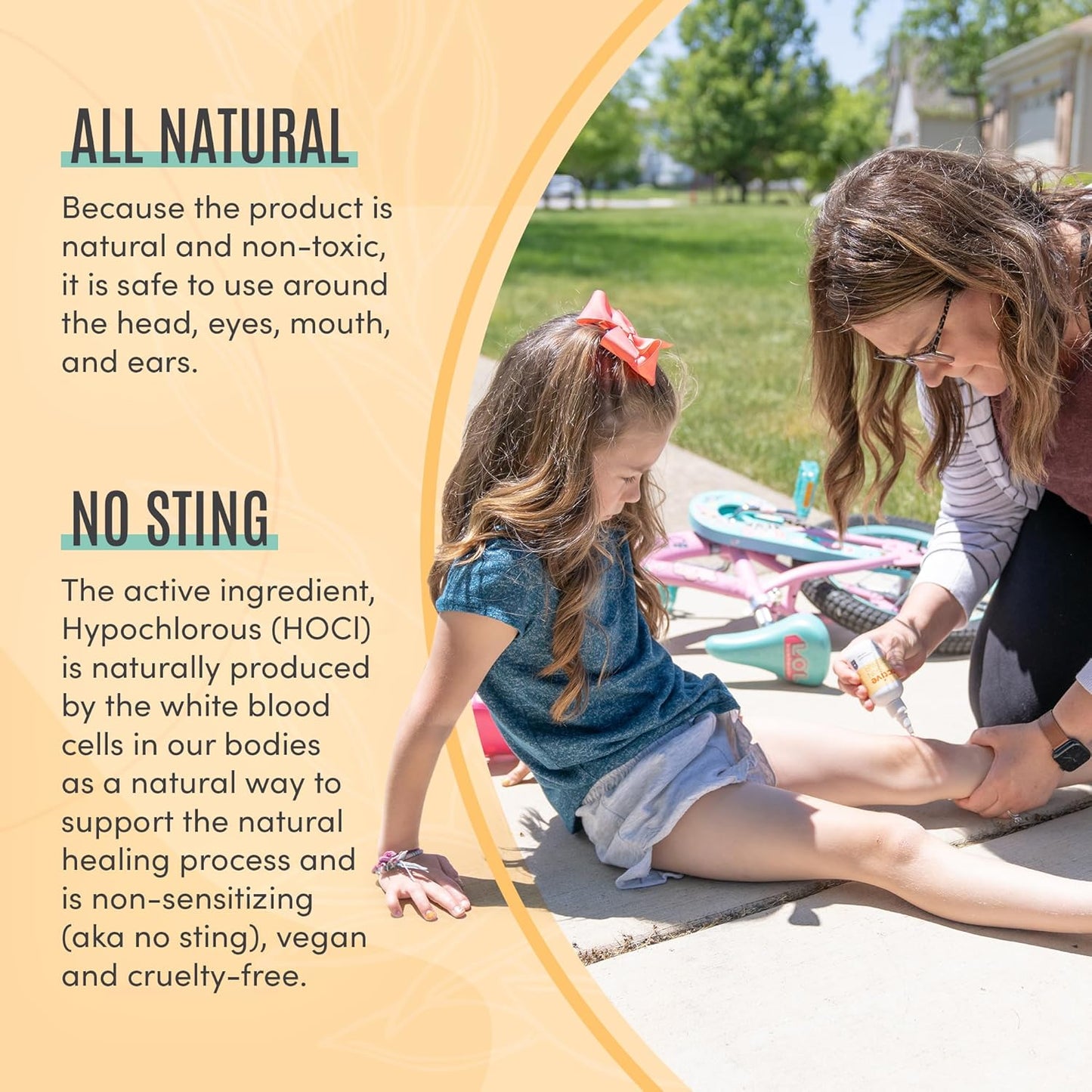 Active Skin Repair First Aid Healing Skin Hydrogel - Natural & Non-Toxic Repairing Ointment with Hypochlorus Acid for Minor Cuts, Wounds, Scrapes, Rashes, Sunburns, & More, 3 oz