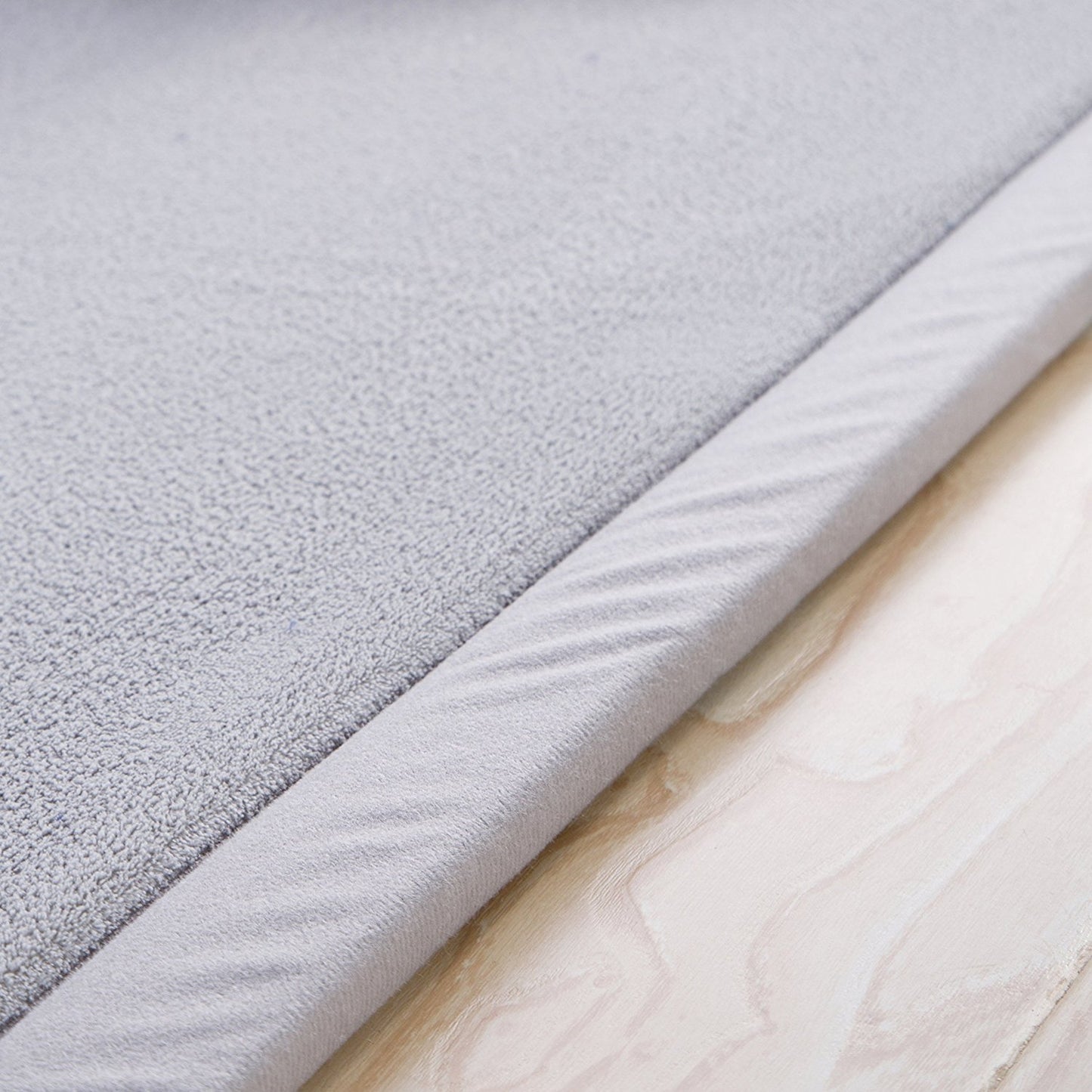 Loartee Nursery Crawling Rug and Play Mat - Velvet Coral (5.0'x 6'8", Gray) for Toddler Exercise