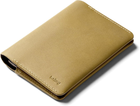 Bellroy Passport Cover (slimline travel wallet/pouch with card slots and space for cash plus travel documents) - Mustard