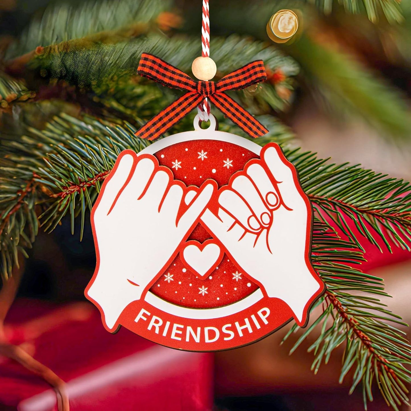 2025 Friendship Ornaments for Women Friends - Best Friends Ornaments for Women, Unique Best Friend Christmas Ornament 2025 for Christmas Tree Decorations, Special Friendship Birthday Gifts