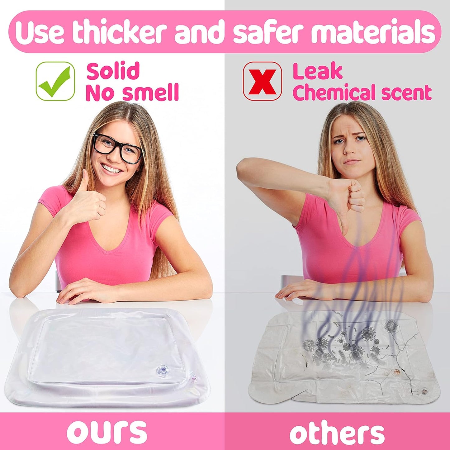 Tummy Time Water Mat for Girl, Baby Girl Toys for 0, 3, 6, 9, 12 Months, Baby Girl Gifts, Develop Sensory Toys Kids' Indoor Climbers & Play Structures