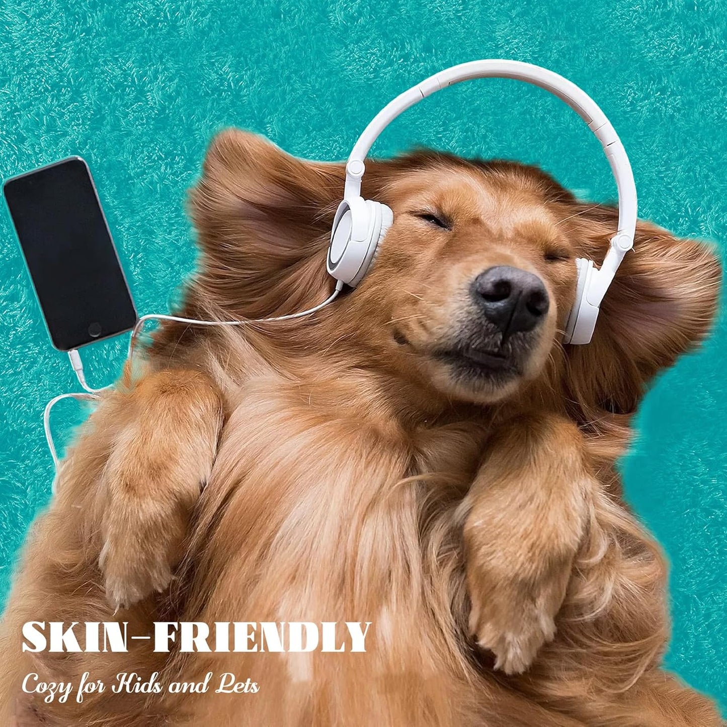 4x6 Area Rug for Living Room: Fluffy Shag Soft Washable Rugs Fuzzy Plush Indoor Carpet for Bedroom Nursery Playroom Dorm Kids Girls Boys Room (Teal Blue, 4'x6')