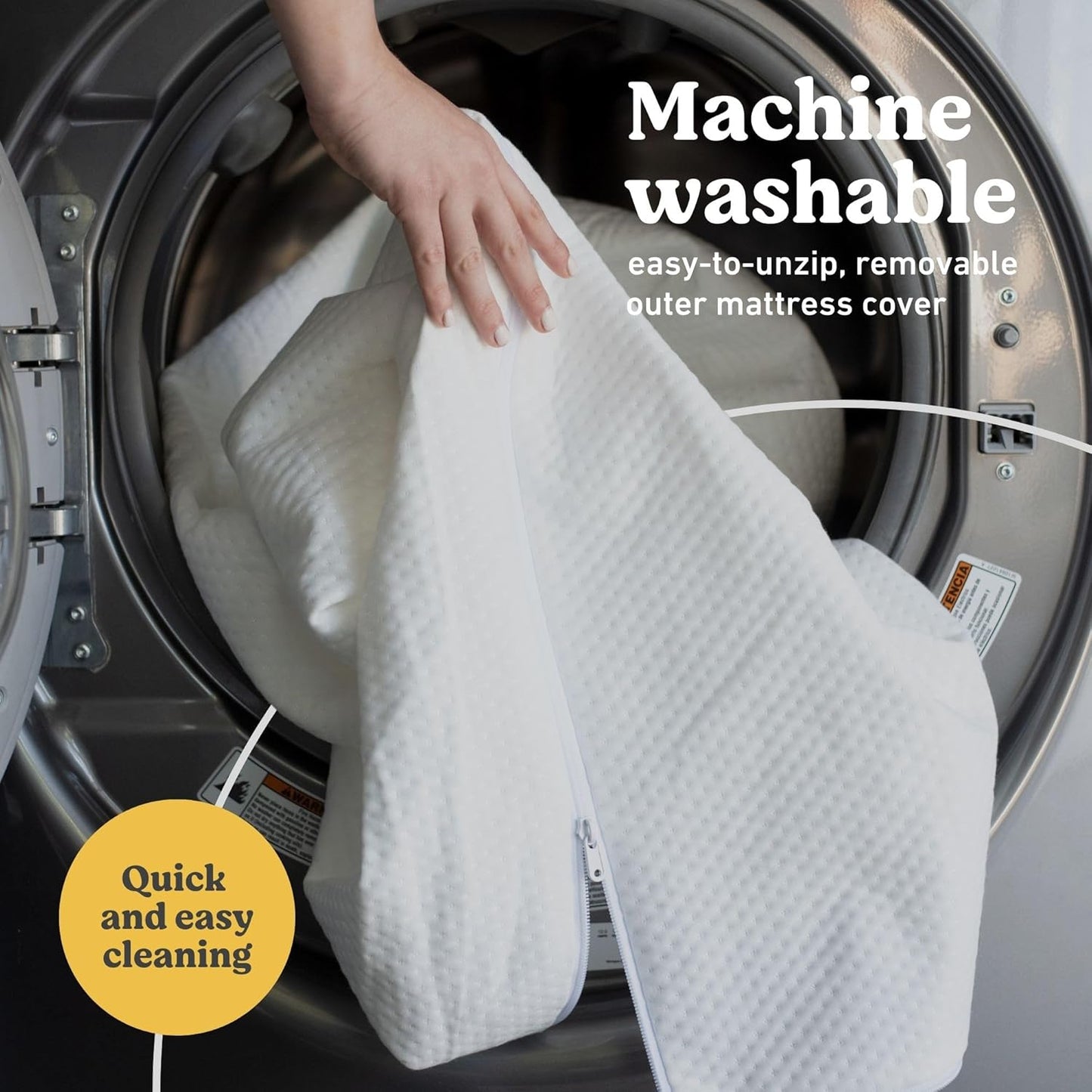 Graco Premium Crib & Toddler Mattress – GREENGUARD Gold Certified, CertiPUR-US Certified Foam, Machine Washable Cover with 100% Waterproof Surface, Fits Standard Full Size Baby Crib and Toddler Bed