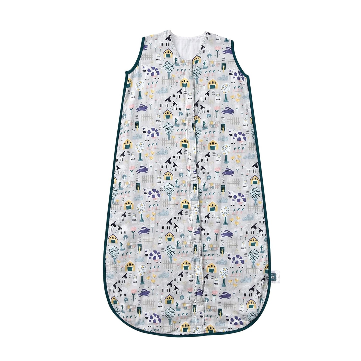 Baby Sleep Sack 1-2 T Baby Wearable Blanket 100% Organic Cotton 0.5 TOG Muslin Toddler Sleeping Sack 2- Way Zipper Soft 12-24 Months