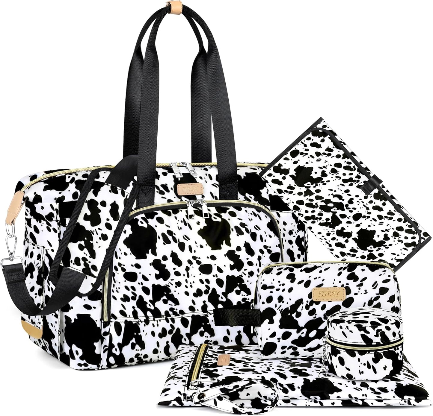 ITIEZY Diaper Bag Tote for Baby - Large Mommy Bag with Portable Changing Pad Pacifier Case, Hospital Bags Travel Baby Bag