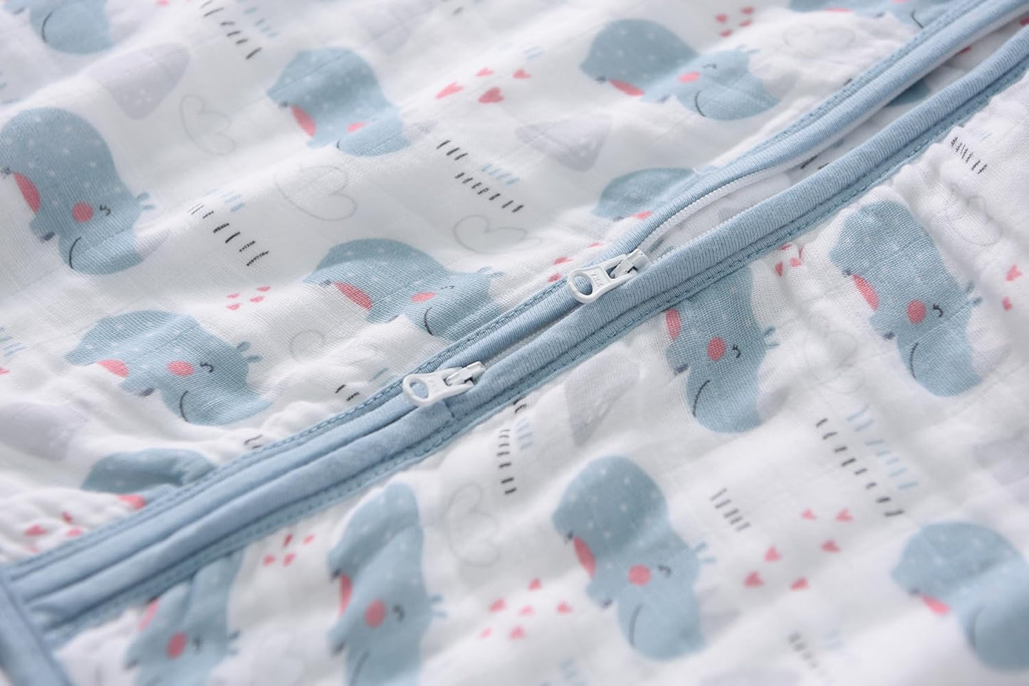 Baby Sleep Sack 6-12 Months Wearable Blanket for Babies 100% Organic Cotton 2-Way Zipper YKK 0.5 TOG Toddler Sleeping Sacks