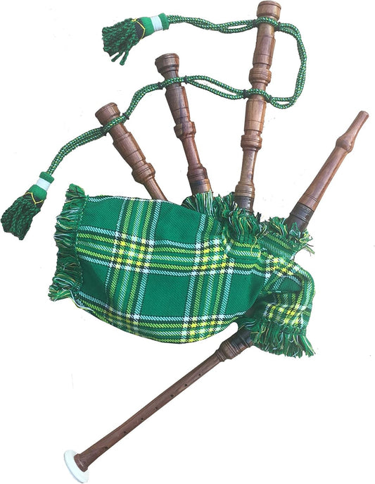 New Baby Mini Bagpipe Toy Tartans Miniature Playable with Cord Free 2 Reed